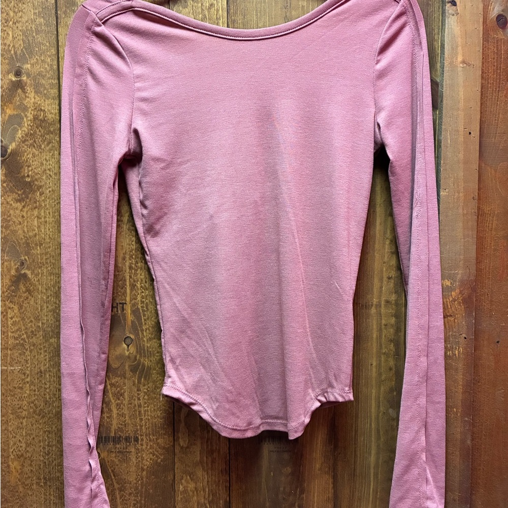 Women's Long Sleeve Pink Top